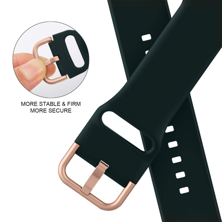 For Apple Watch Series 6 44mm Pin Buckle Silicone Watch Band(Dark Green) - free shipping - PMC TechLife - Order now!