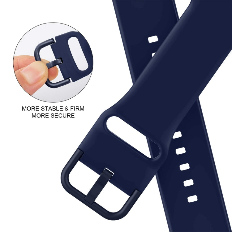 For Apple Watch Series 6 44mm Pin Buckle Silicone Watch Band(Midnight Blue) - free shipping - PMC TechLife - Order now!