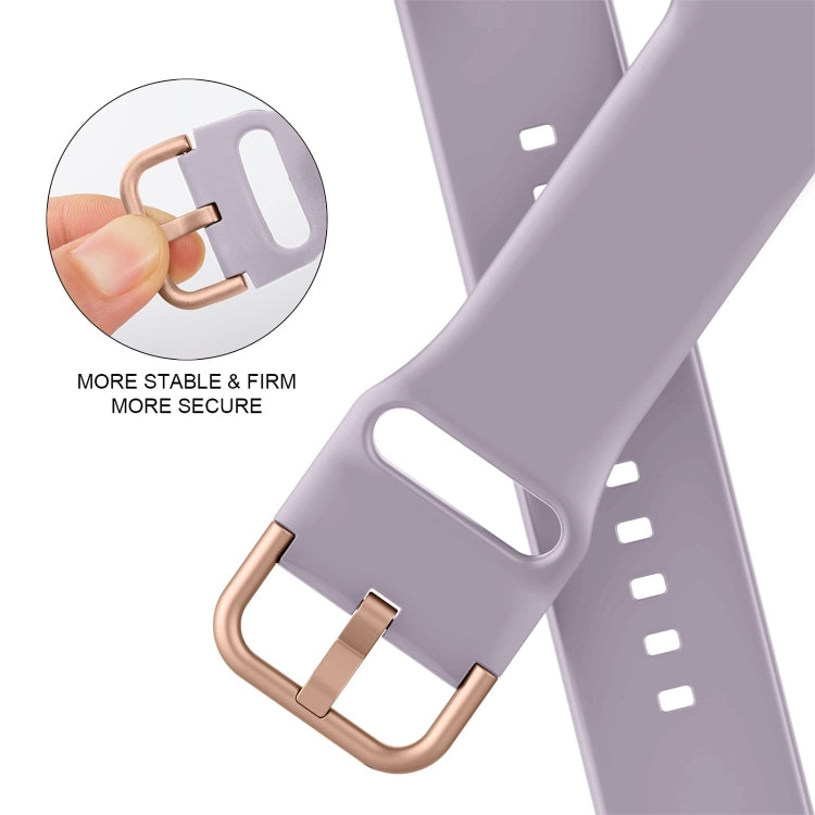 For Apple Watch Series 5 44mm Pin Buckle Silicone Watch Band(Baby Purple) - free shipping - PMC TechLife - Order now!