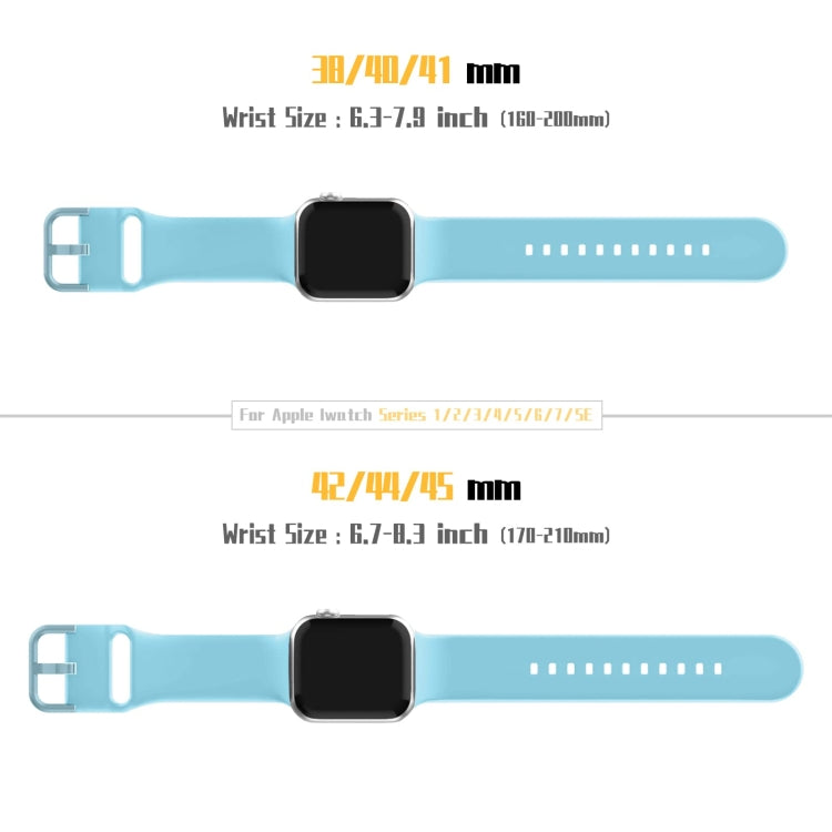 For Apple Watch Series 5 44mm Pin Buckle Silicone Watch Band(Light Blue) - free shipping - PMC TechLife - Order now!