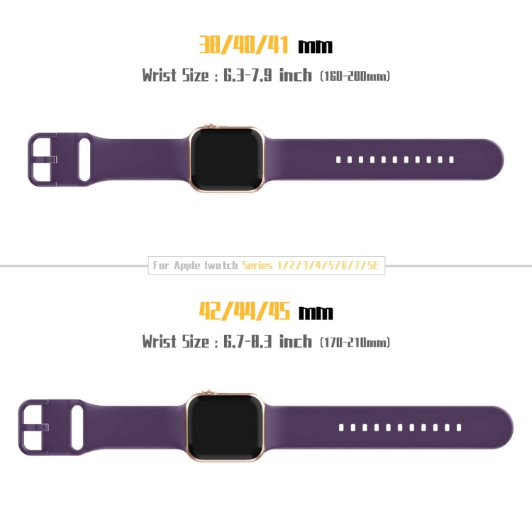 For Apple Watch Series 5 44mm Pin Buckle Silicone Watch Band(Dark Purple) - free shipping - PMC TechLife - Order now!
