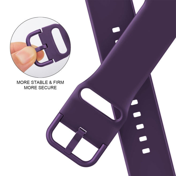 For Apple Watch Series 5 44mm Pin Buckle Silicone Watch Band(Dark Purple) - free shipping - PMC TechLife - Order now!