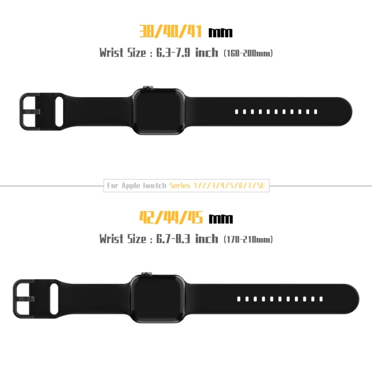For Apple Watch Series 5 40mm Pin Buckle Silicone Watch Band(Black) - free shipping - PMC TechLife - Order now!