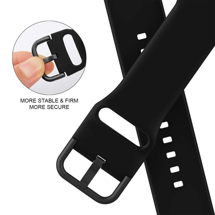 For Apple Watch Series 5 40mm Pin Buckle Silicone Watch Band(Black) - free shipping - PMC TechLife - Order now!