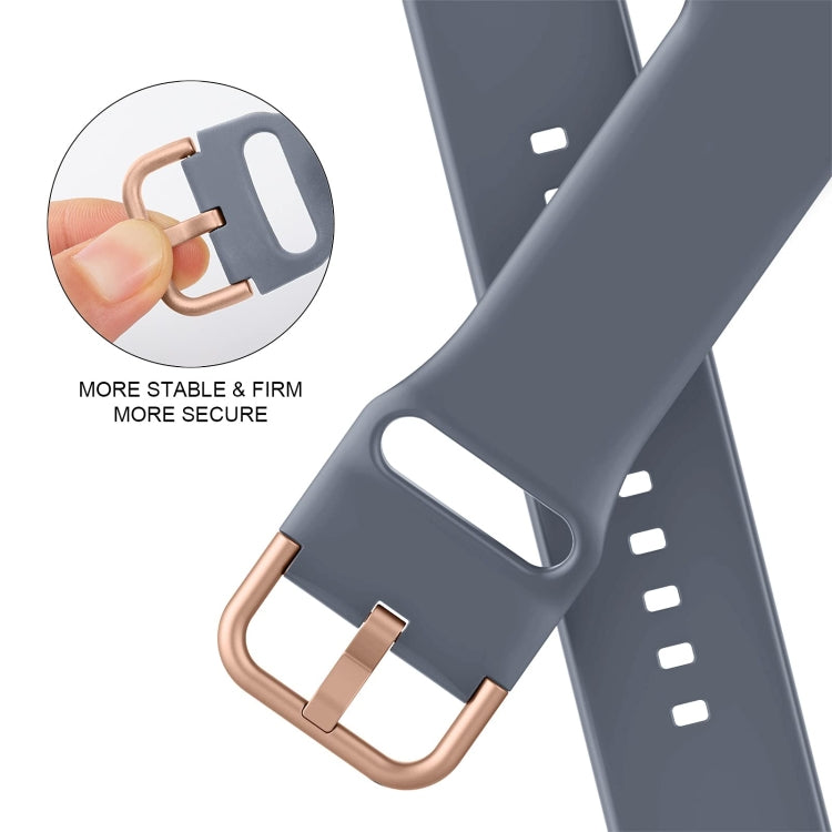 For Apple Watch Series 2 38mm Pin Buckle Silicone Watch Band(Blue Grey) - free shipping - PMC TechLife - Order now!