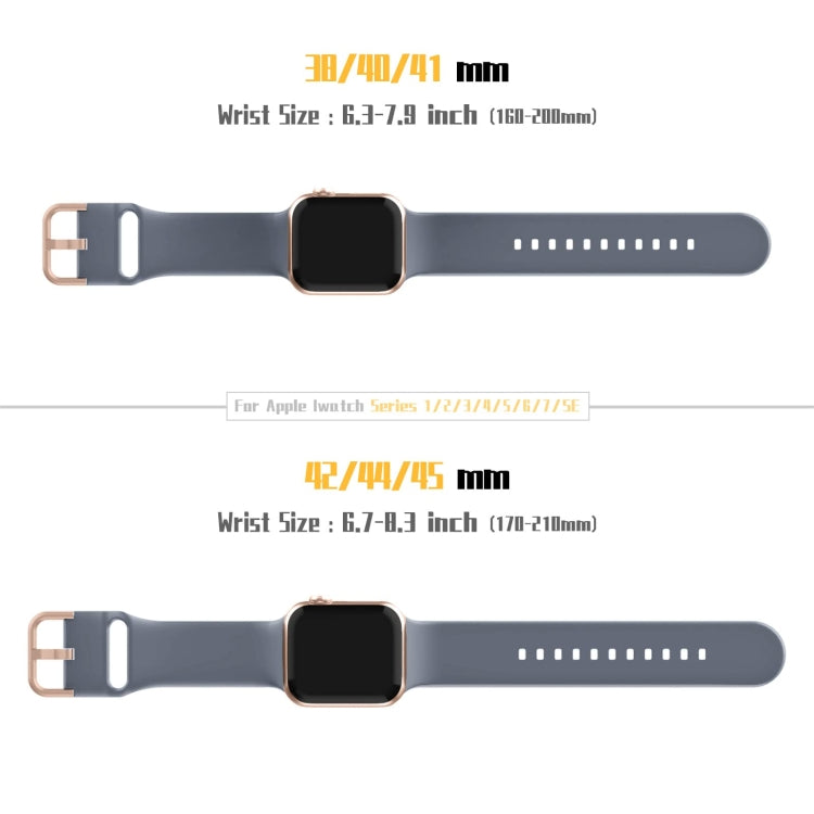 For Apple Watch 38mm Pin Buckle Silicone Watch Band(Blue Grey) - free shipping - PMC TechLife - Order now!