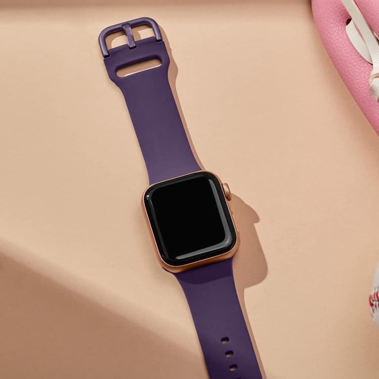For Apple Watch Ultra 2 49mm Pin Buckle Silicone Watch Band(Dark Purple) - free shipping - PMC TechLife - Order now!