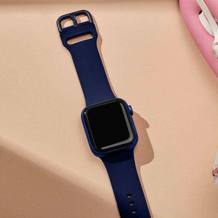 For Apple Watch Ultra 2 49mm Pin Buckle Silicone Watch Band(Midnight Blue) - free shipping - PMC TechLife - Order now!