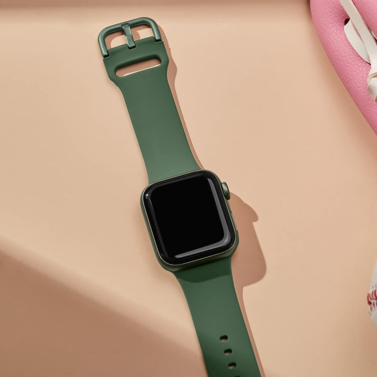 For Apple Watch SE 2023 40mm Pin Buckle Silicone Watch Band(Clover) - free shipping - PMC TechLife - Order now!