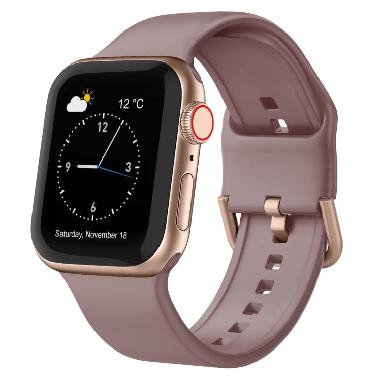 For Apple Watch SE 2023 40mm Pin Buckle Silicone Watch Band(Smoked Purple) - free shipping - PMC TechLife - Order now!