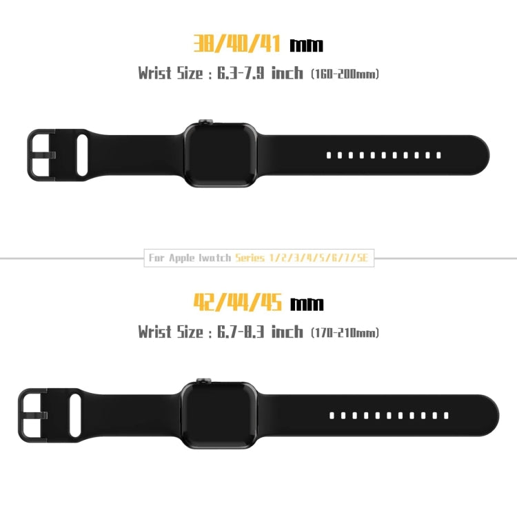 For Apple Watch Series 10 46mm Pin Buckle Silicone Watch Band(Black) - free shipping - PMC TechLife - Order now!