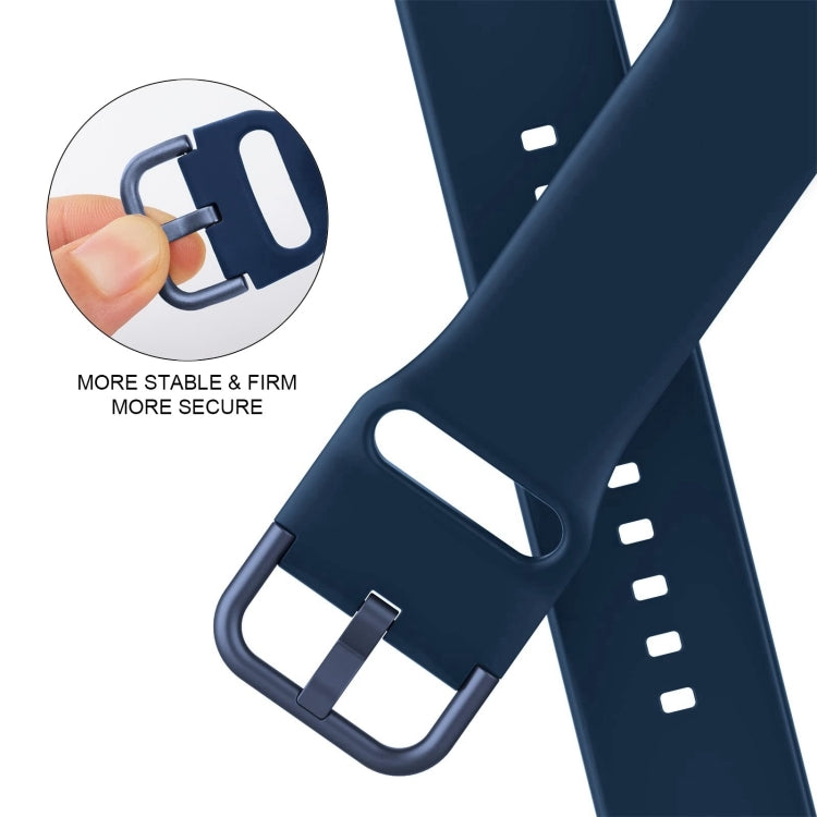 For Apple Watch Series 10 46mm Pin Buckle Silicone Watch Band(Abyss Blue) - free shipping - PMC TechLife - Order now!