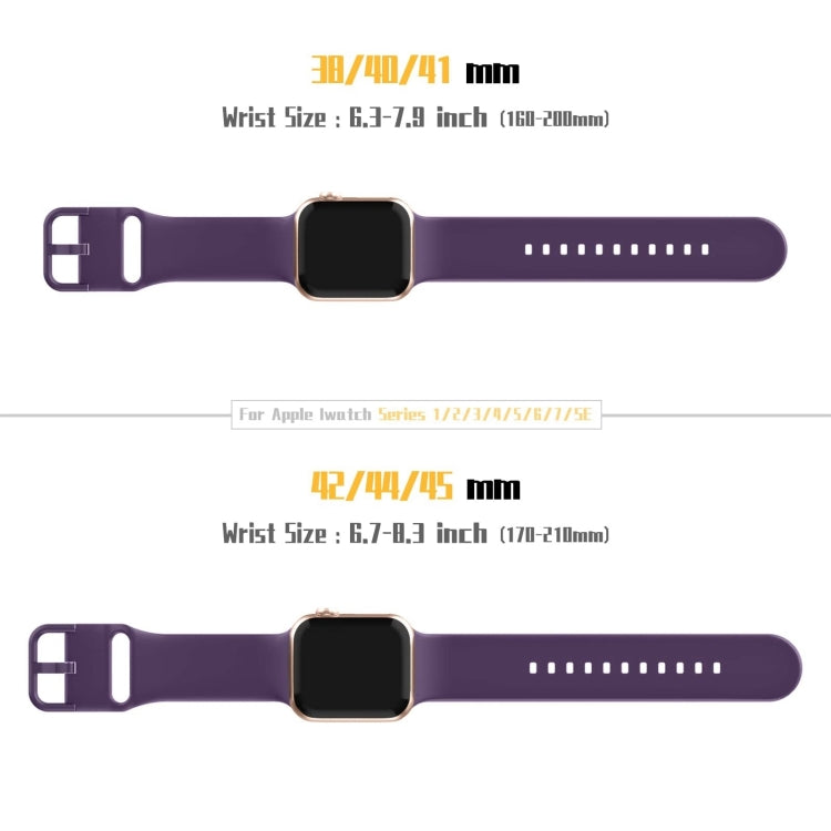 For Apple Watch Series 10 46mm Pin Buckle Silicone Watch Band(Dark Purple) - free shipping - PMC TechLife - Order now!