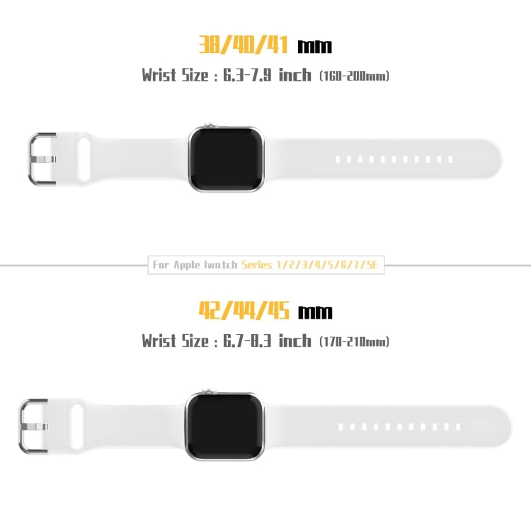 For Apple Watch Series 10 42mm Pin Buckle Silicone Watch Band(White) - free shipping - PMC TechLife - Order now!