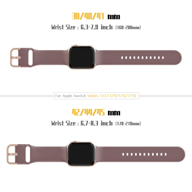 For Apple Watch Series 10 42mm Pin Buckle Silicone Watch Band(Smoked Purple) - free shipping - PMC TechLife - Order now!