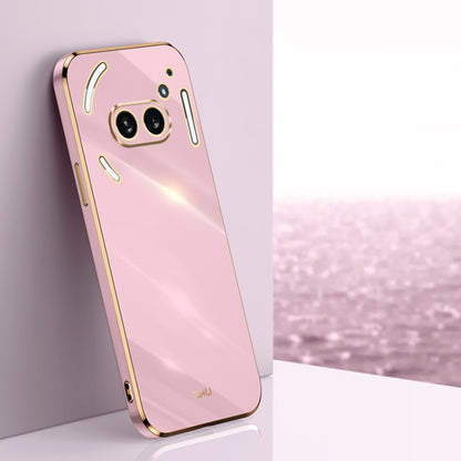 For Nothing Phone 2A XINLI Straight Edge 6D Electroplate TPU Phone Case(Cherry Purple) - More Brand by XINLI | Online Shopping South Africa | PMC Jewellery | Buy Now Pay Later Mobicred