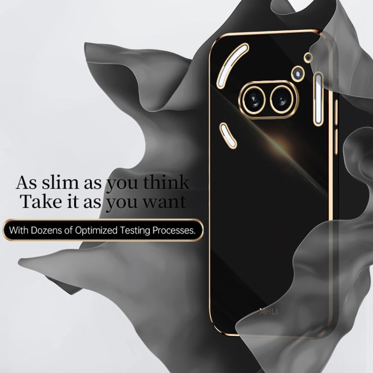 For Nothing Phone 2A XINLI Straight Edge 6D Electroplate TPU Phone Case(Celestial Blue) - More Brand by XINLI | Online Shopping South Africa | PMC Jewellery | Buy Now Pay Later Mobicred