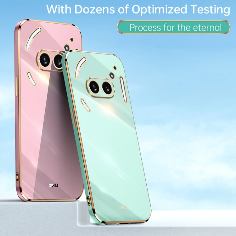 For Nothing Phone 2A XINLI Straight Edge 6D Electroplate TPU Phone Case(Pink) - free shipping - PMC Jewellery - Order now!