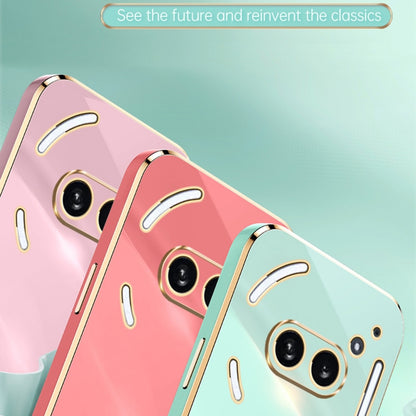 For Nothing Phone 2A XINLI Straight Edge 6D Electroplate TPU Phone Case(Mint Green) - More Brand by XINLI | Online Shopping South Africa | PMC Jewellery | Buy Now Pay Later Mobicred