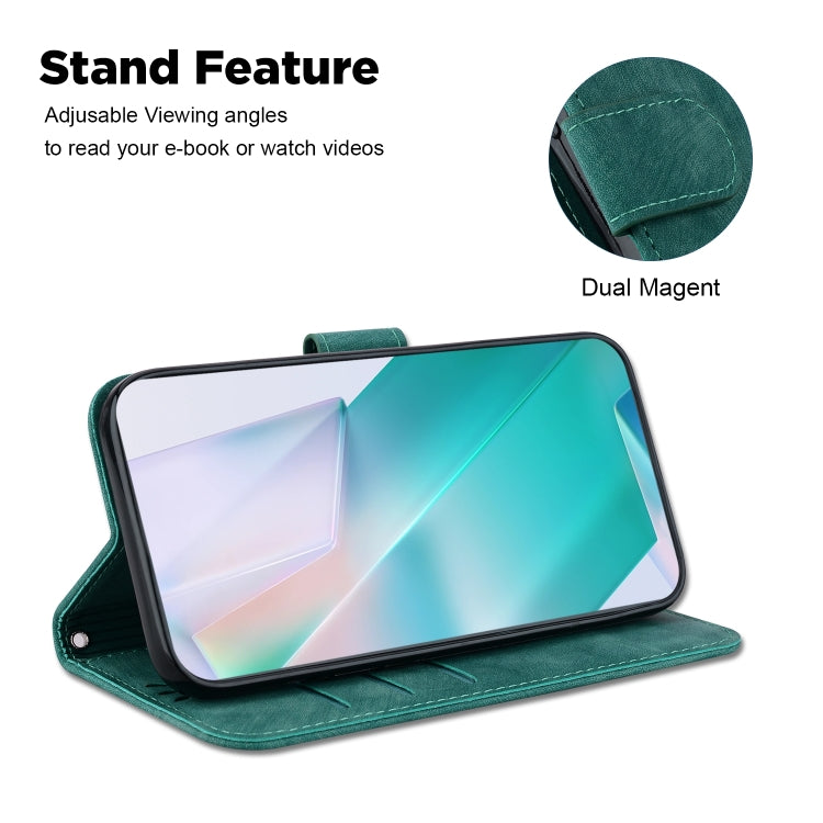 For iPhone 16 Pro Max Little Tiger Embossed Leather Phone Case(Green) - iPhone 16 Pro Max Cases by PMC TechLife | Online Shopping South Africa | PMC TechLife | Buy Now Pay Later Mobicred