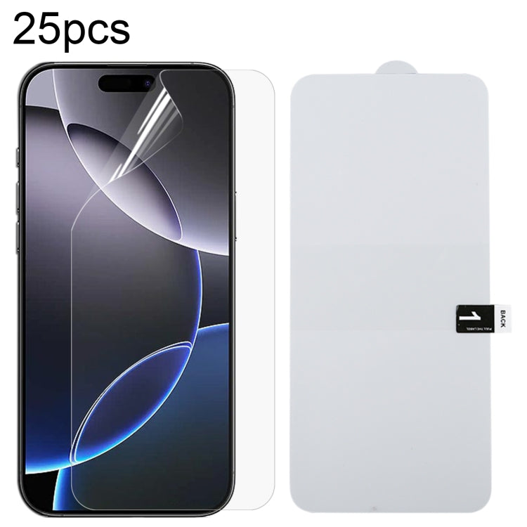 For iPhone 16 Pro Max 25pcs Full Screen Protector Explosion-proof Hydrogel Film - iPhone 16 Pro Max Tempered Glass by PMC Jewellery | Online Shopping South Africa | PMC Jewellery | Buy Now Pay Later Mobicred