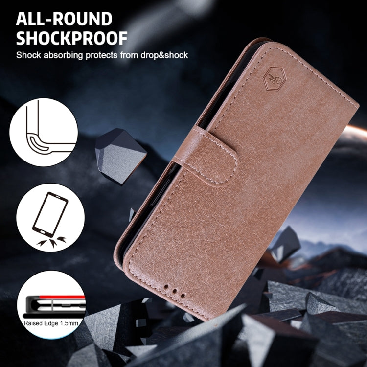 For Google Pixel 9 Skin Feeling Oil Leather Texture PU + TPU Phone Case(Champagne) - Google Cases by PMC TechLife | Online Shopping South Africa | PMC TechLife | Buy Now Pay Later Mobicred