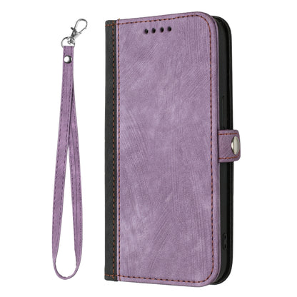 For Huawei Pura 70 Side Buckle Double Fold Hand Strap Leather Phone Case(Purple) - Huawei Cases by PMC Jewellery | Online Shopping South Africa | PMC Jewellery | Buy Now Pay Later Mobicred