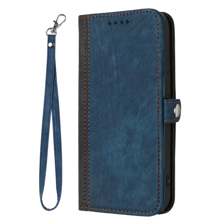 For Motorola Moto G Power 5G 2024 Side Buckle Double Fold Hand Strap Leather Phone Case(Royal Blue) - Motorola Cases by PMC Jewellery | Online Shopping South Africa | PMC Jewellery | Buy Now Pay Later Mobicred