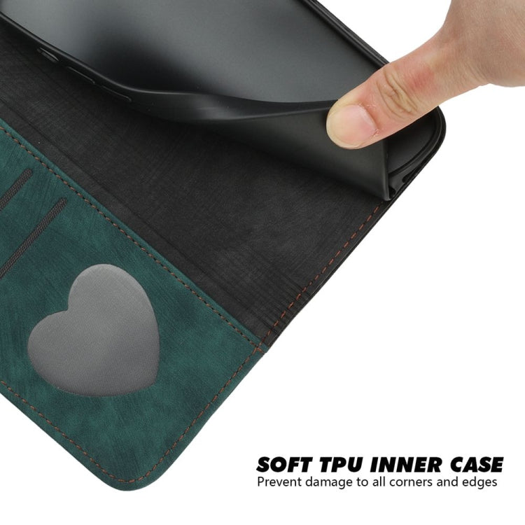 For Motorola Moto G Stylus 5G 2024 Side Buckle Double Fold Hand Strap Leather Phone Case(Dark Green) - Motorola Cases by PMC Jewellery | Online Shopping South Africa | PMC Jewellery | Buy Now Pay Later Mobicred