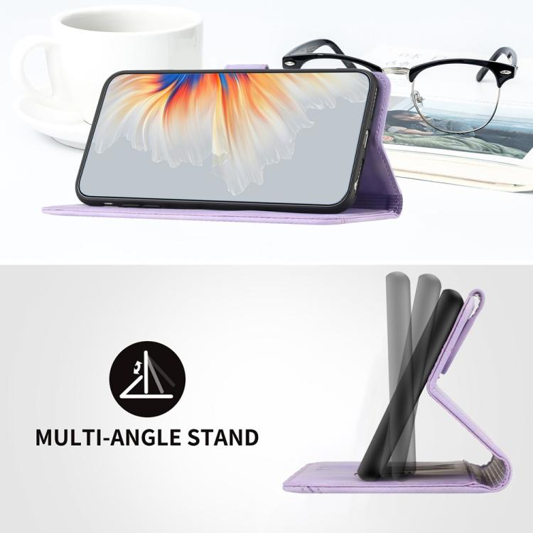 For iPhone 17 Heart Pattern Skin Feel Leather Phone Case(Purple) - free shipping - PMc TechLife - Order now!