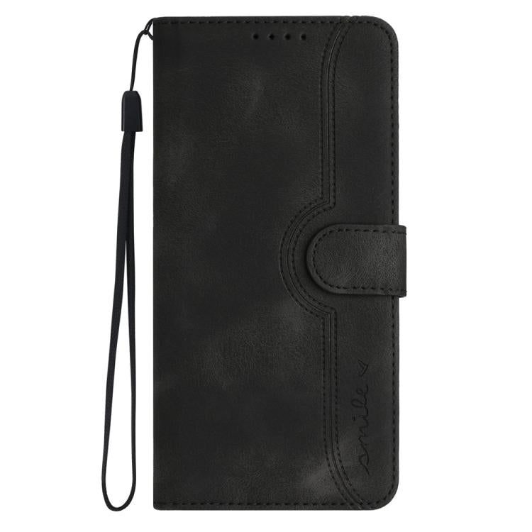 For iPhone 17 Pro Max Heart Pattern Skin Feel Leather Phone Case(Black) - free shipping - PMc TechLife - Order now!