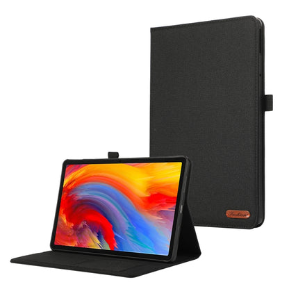 For Lenovo Tab M11 / Xiaoxin Pad 11 2024 Horizontal Flip TPU + Fabric PU Leather Tablet Case(Black) - Lenovo by PMC Jewellery | Online Shopping South Africa | PMC Jewellery | Buy Now Pay Later Mobicred