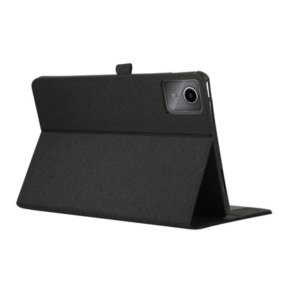 For Lenovo Tab M11 / Xiaoxin Pad 11 2024 Horizontal Flip TPU + Fabric PU Leather Tablet Case(Black) - Lenovo by PMC Jewellery | Online Shopping South Africa | PMC Jewellery | Buy Now Pay Later Mobicred