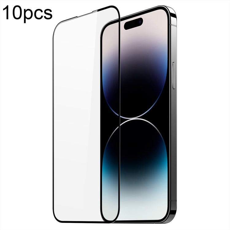 For iPhone 15 Pro Max 10pcs DUX DUCIS 0.33mm 9H Medium Alumina Tempered Glass Film - free shipping - PMC Jewellery - Order now!