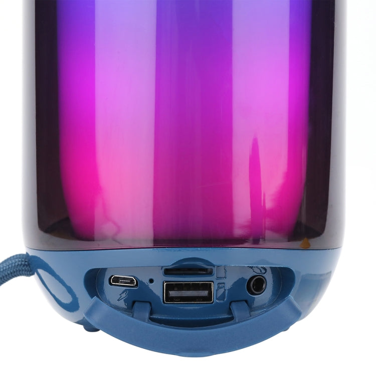 T&G TG651 Portable LED Wireless Bluetooth Speaker Outdoor TWS Subwoofer(Blue) - free shipping - PMC Jewellery - Order now!