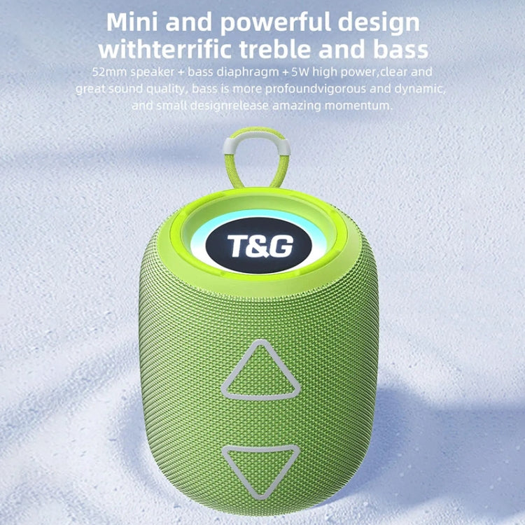 T&G TG655 Outdoor Portable TWS Wireless Bluetooth Speaker LED Light Stereo Subwoofer(Purple) - free shipping - PMC Jewellery - Order now!