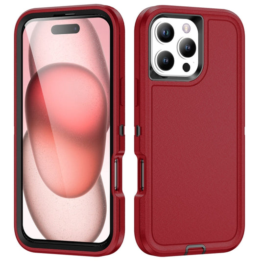 For iPhone 16 Pro Max Life Waterproof Rugged Phone Case(Red + Black) - iPhone 16 Pro Max Cases by PMC Jewellery | Online Shopping South Africa | PMC Jewellery | Buy Now Pay Later Mobicred