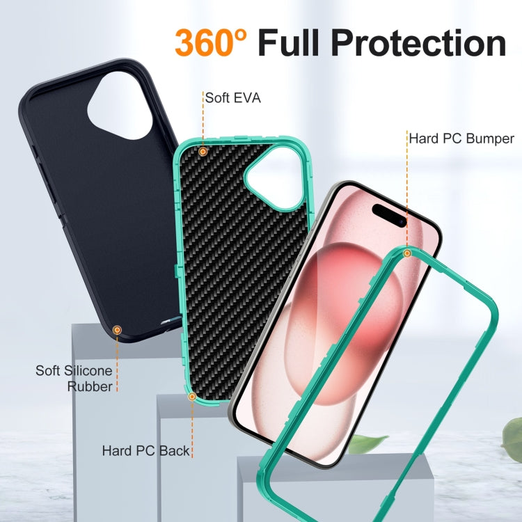 For iPhone 16 Plus Life Waterproof Rugged Phone Case(Dark Blue + Light Blue) - iPhone 16 Plus Cases by PMC Jewellery | Online Shopping South Africa | PMC Jewellery | Buy Now Pay Later Mobicred