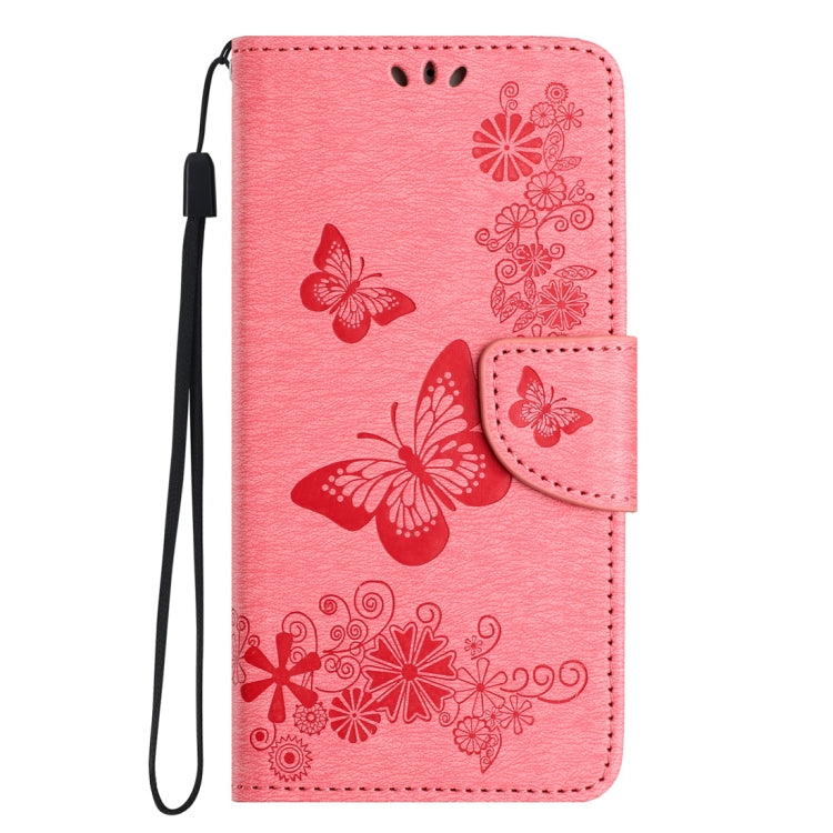 For Honor 90 Lite Butterfly Embossed Flip Leather Phone Case(Pink) - Honor Cases by PMC TechLife | Online Shopping South Africa | PMC TechLife