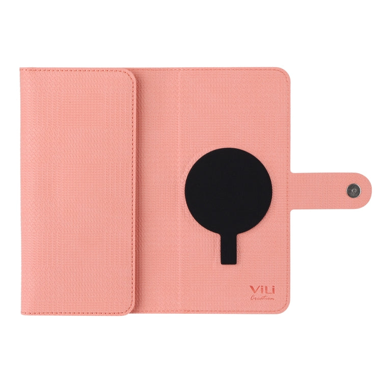 For iPhone 13 ViLi GHB Series MagSafe Magnetic Zipper Leather Phone Case(Pink) - free shipping - PMC Jewellery - Order now!
