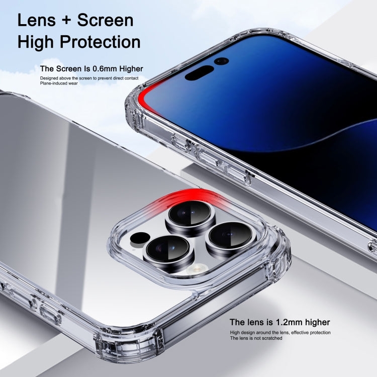 For iPhone 16 Plus iPAKY Crystal Clear Series Shockproof PC + TPU Protective Phone Case(Transparent) - More iPhone Cases by iPAKY | Online Shopping South Africa | PMC Jewellery | Buy Now Pay Later Mobicred