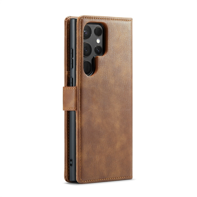 For Samsung Galaxy S24 Ultra 5G DG.MING Crazy Horse Texture Detachable Magnetic Leather Case(Brown) - free shipping - PMC Jewellery - Order now!