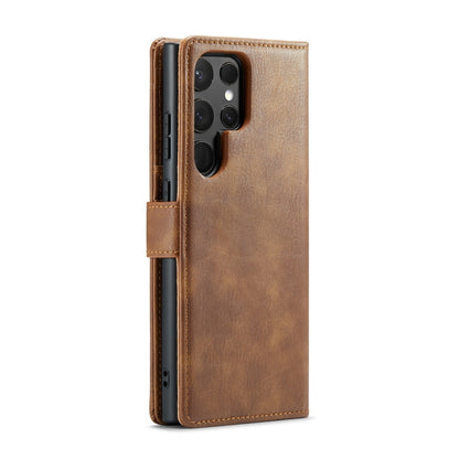 For Samsung Galaxy S24 Ultra 5G DG.MING Crazy Horse Texture Detachable Magnetic Leather Case(Brown) - Galaxy S24 Ultra 5G Cases by DG.MING | Online Shopping South Africa | PMC Jewellery | Buy Now Pay Later Mobicred