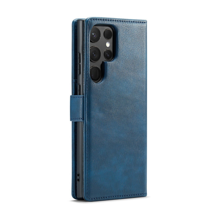 For Samsung Galaxy S24 Ultra 5G DG.MING Crazy Horse Texture Detachable Magnetic Leather Case(Blue) - free shipping - PMC Jewellery - Order now!