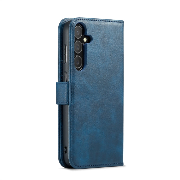 For Samsung Galaxy S24+ 5G DG.MING Crazy Horse Texture Detachable Magnetic Leather Case(Blue) - free shipping - PMC Jewellery - Order now!