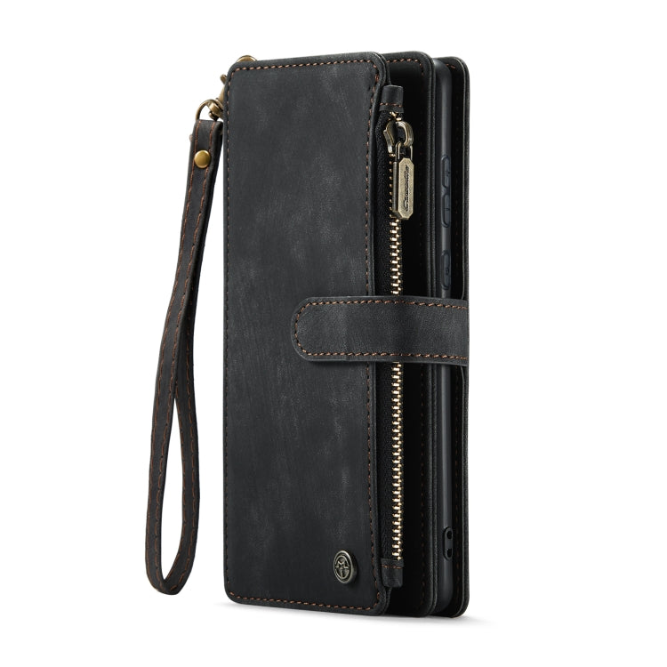 For Samsung Galaxy A55 5G CaseMe C30 Card Slots Zipper Wallet Leather Phone Case(Black) - Galaxy Phone Cases by CaseMe | Online Shopping South Africa | PMC Jewellery | Buy Now Pay Later Mobicred