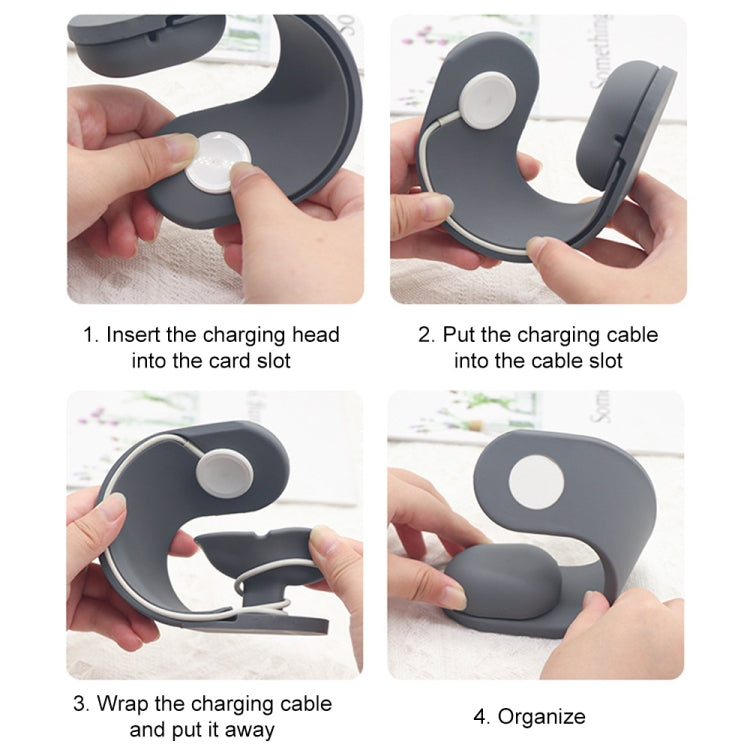 For Apple Watch Series Smart Watch U-shaped Silicone Charging Holder(Colorful) - Charger / Holder by PMC TechLife | Online Shopping South Africa | PMC TechLife | Buy Now Pay Later Mobicred
