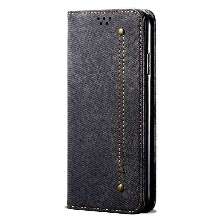 For Huawei Pura 70 Ultra Denim Texture Leather Phone Case(Black) - Huawei Cases by PMC Jewellery | Online Shopping South Africa | PMC Jewellery | Buy Now Pay Later Mobicred