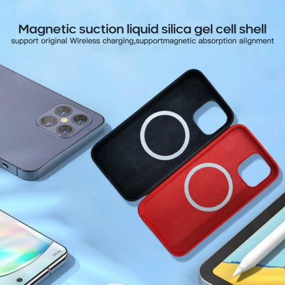 For iPhone 13 Pro MagSafe Liquid Silicone Full Coverage Phone Case(Wine Red) - iPhone 13 Pro Cases by PMC Jewellery | Online Shopping South Africa | PMC Jewellery