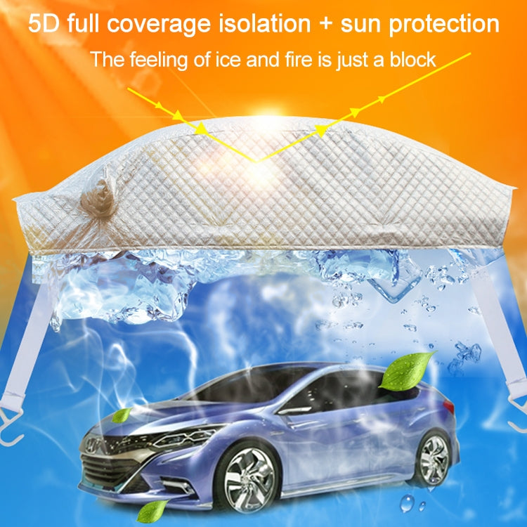 Car Half-cover Car Clothing Sunscreen Heat Insulation Sun Nisor, Aluminum Foil Size: 3.6x1.6x1.5m - Window Foils & Solar Protection by PMC Jewellery | Online Shopping South Africa | PMC Jewellery | Buy Now Pay Later Mobicred